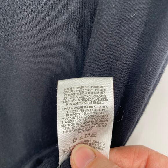 Eddie Bauer T-shirt Women’s Medium Black Cotton & Modal Staple Wardrobe Tradmom - Picture 8 of 8